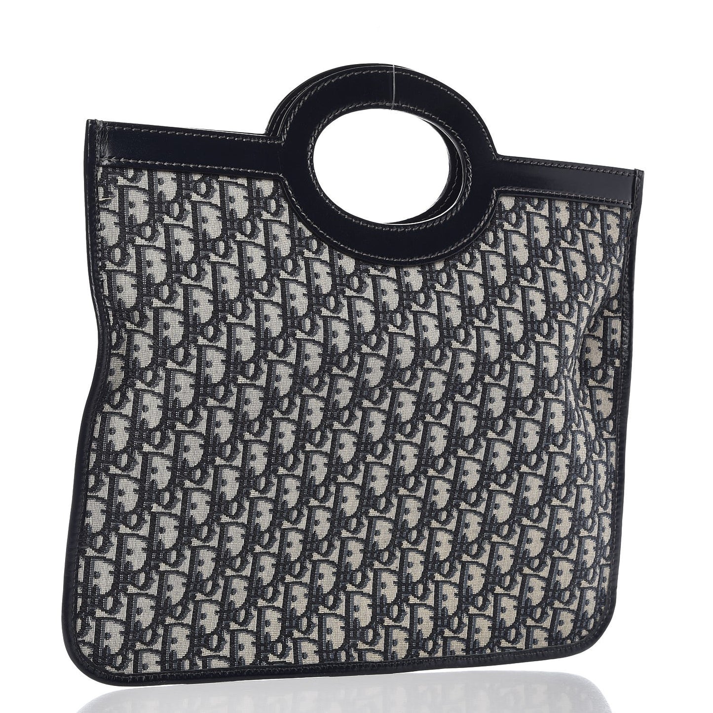 Oblique Fold Over Clutch Blue