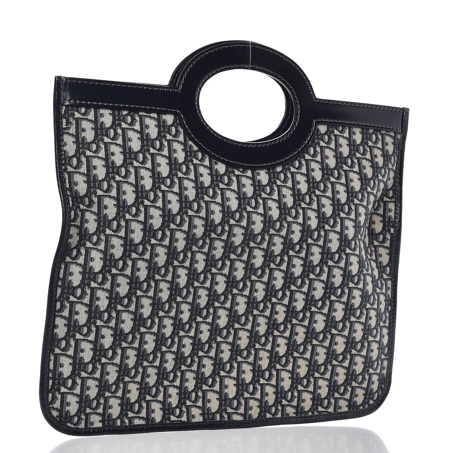 Christian Dior Oblique Fold Over Clutch Blue 5 of 8