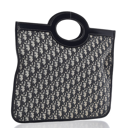 Christian Dior Oblique Fold Over Clutch Blue 5 of 8