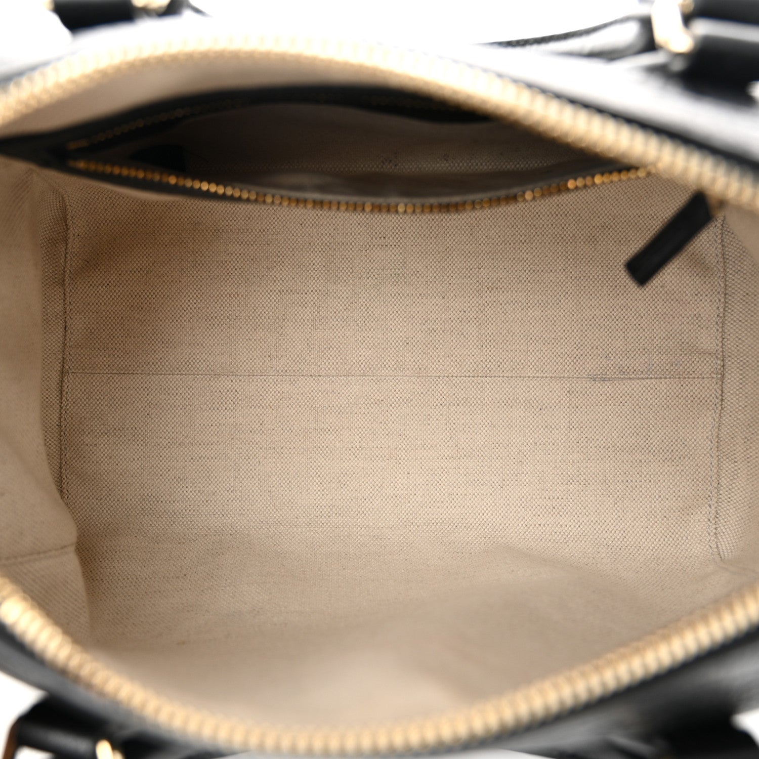 Gucci GG Grainy Calfskin Emblem Small Top Handle Bag Black 5 of 10