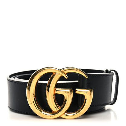 Gucci Plutone Calfskin Double G 40mm Belt 115 46 Black 1 of 6