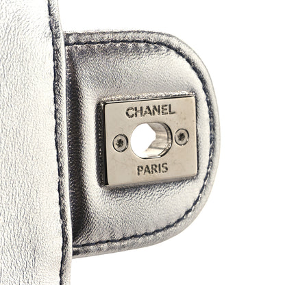 Chanel Metallic Lambskin Like A Wallet Flap Silvery Black 7 of 11