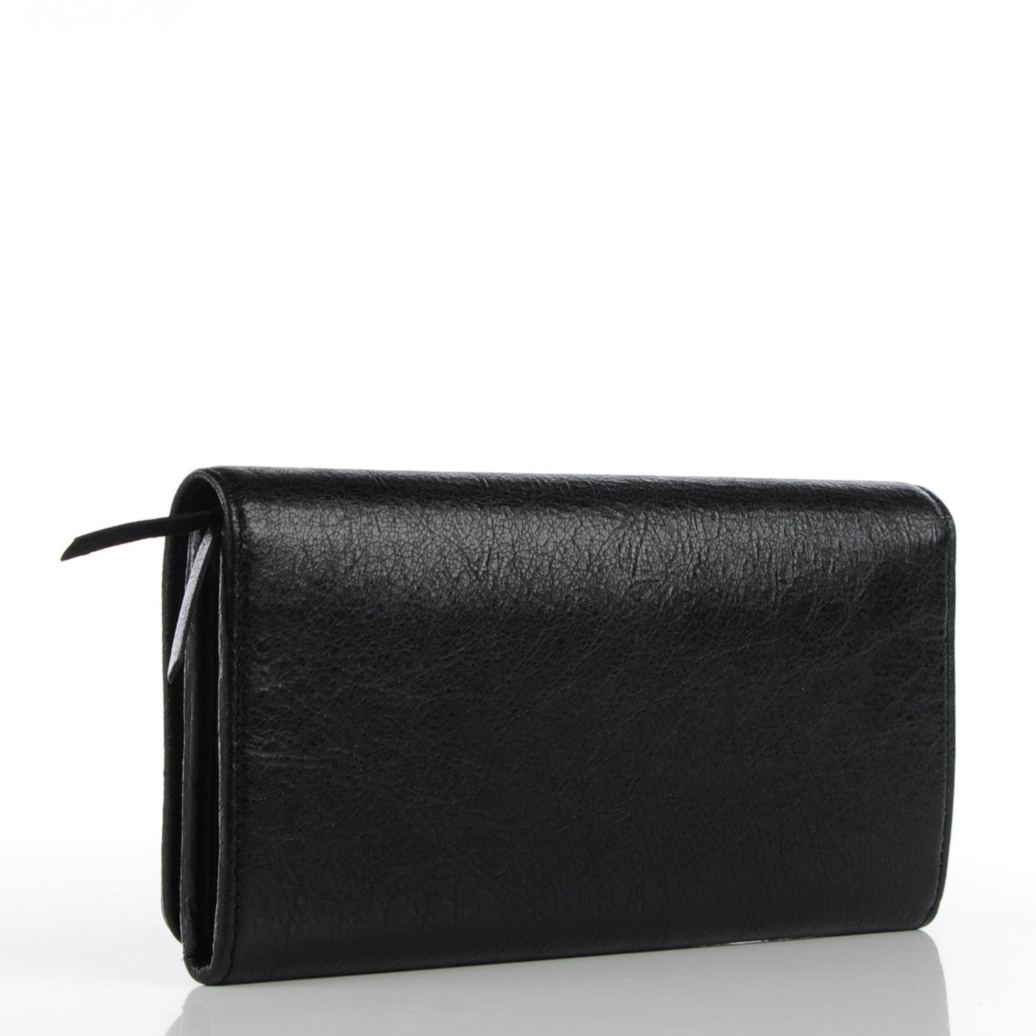 Balenciaga Agneau Classic Hardware Money Wallet Black 3 of 8