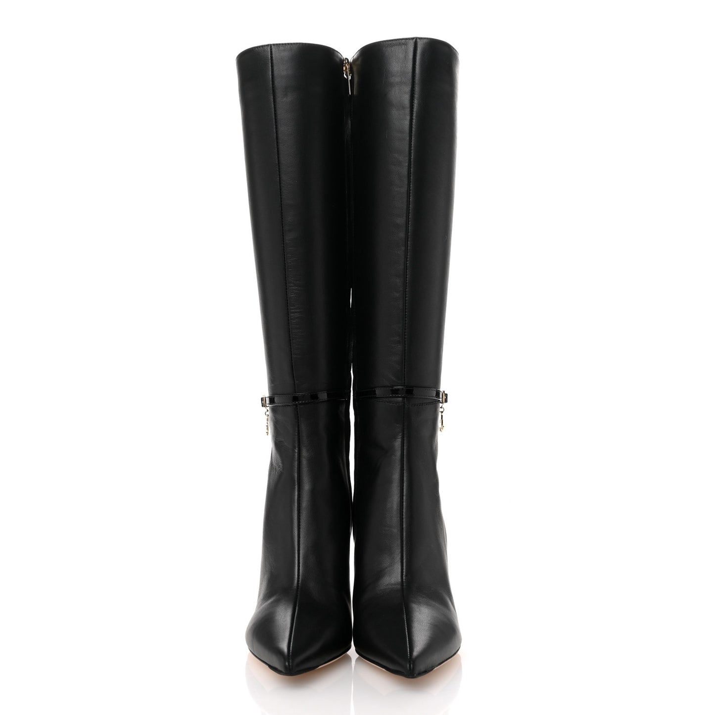 Calfskin Leni KB 85 Knee High Boots 38 Black