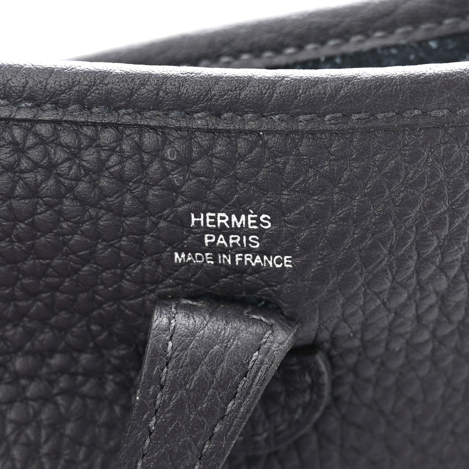 Hermes Taurillon Clemence Zigzag Evelyne TPM Caban Black Bleu Zellige Indigo 6 of 9