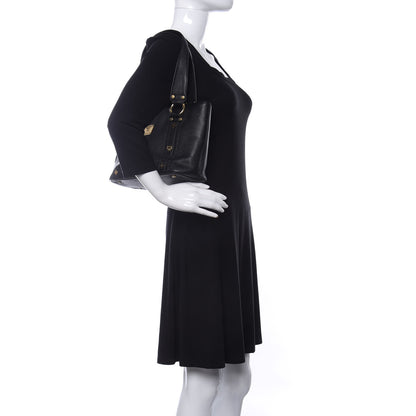 MCM Grained Calfskin Mini Tote Black 2 of 9