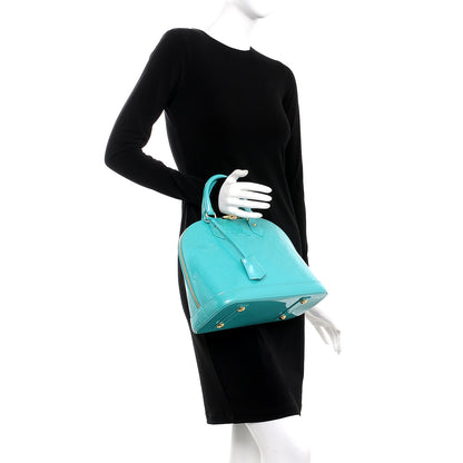 Louis Vuitton Vernis Alma PM Blue Lagon 2 of 10