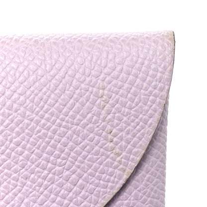 Hermes Epsom Calvi Duo Card Case Mauve Pale 10 of 10