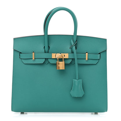 Hermes Epsom Birkin Sellier 25 Bleu Paon 1 of 11