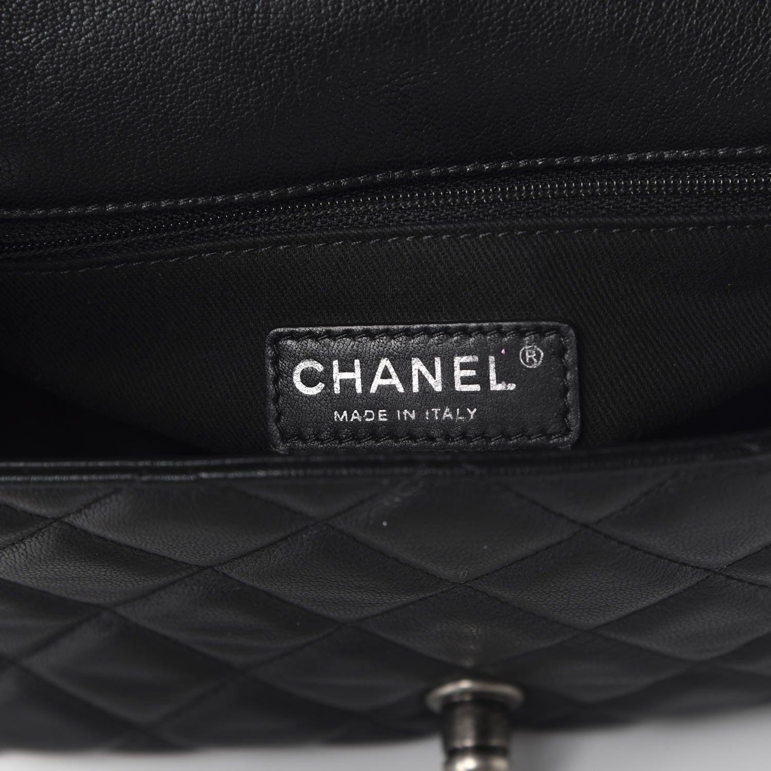Chanel Goatskin Quilted Medium City Rock Flap Black 8 of 10