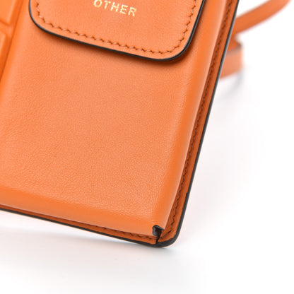 Fendi Vitello Grace Matte Two Pocket Mini Crossbody Aranciata 6 of 9