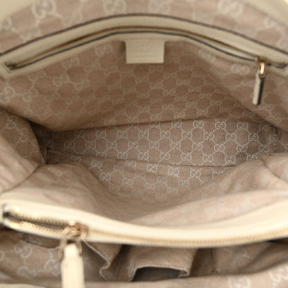 Gucci Grained Calfskin Medium Diana Bamboo Top Handle Tote Ivory 5 of 10