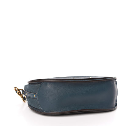 Chloe Calfskin Suede Medium Pixie Shoulder Bag Silver Blue 4 of 10