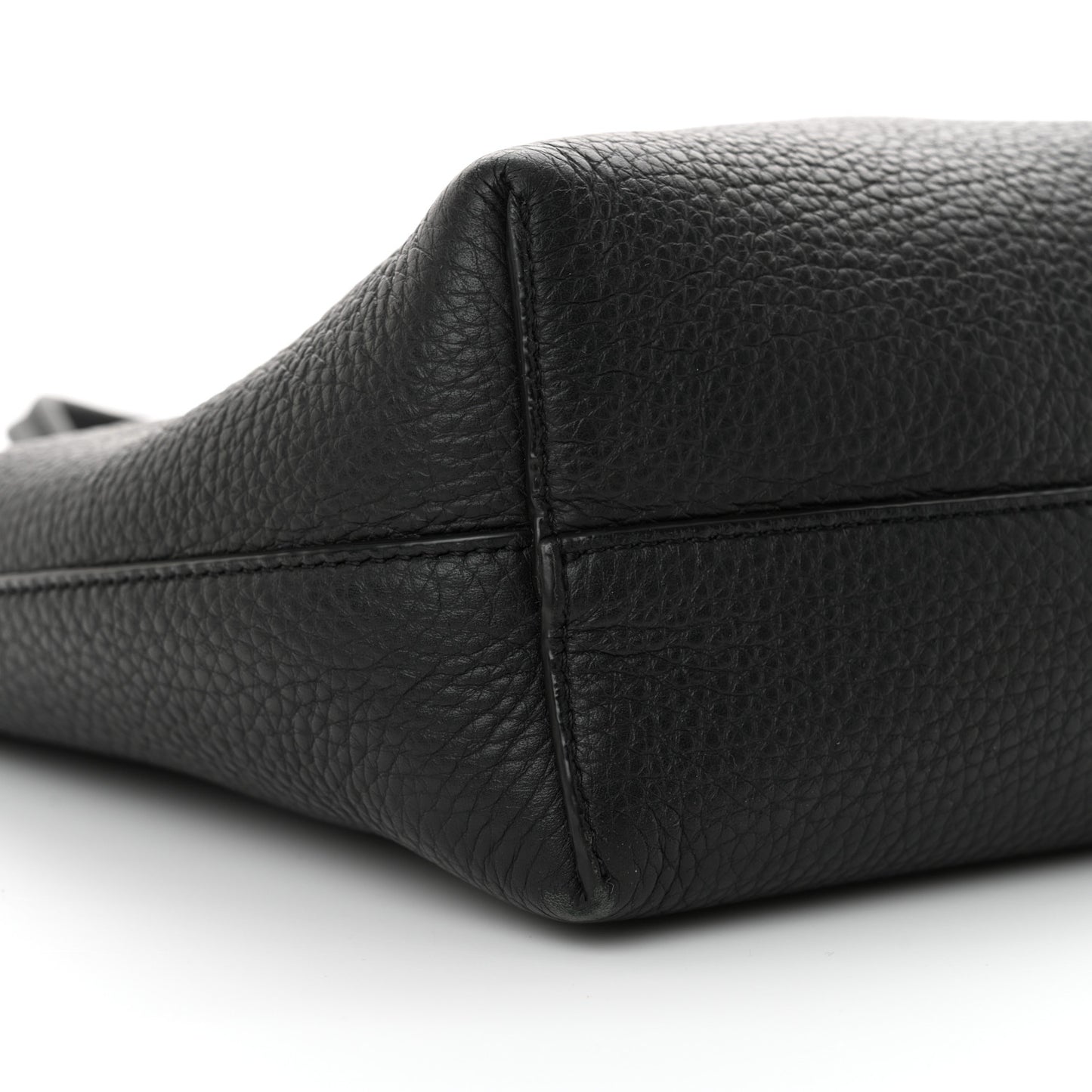 Grained Calfskin Small Park Tote Black