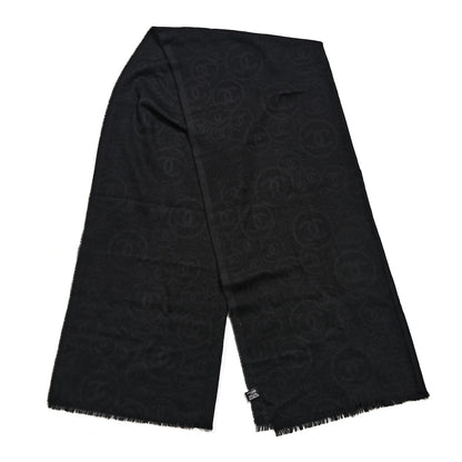 Chanel Cashmere CC Scarf Black 2 of 4