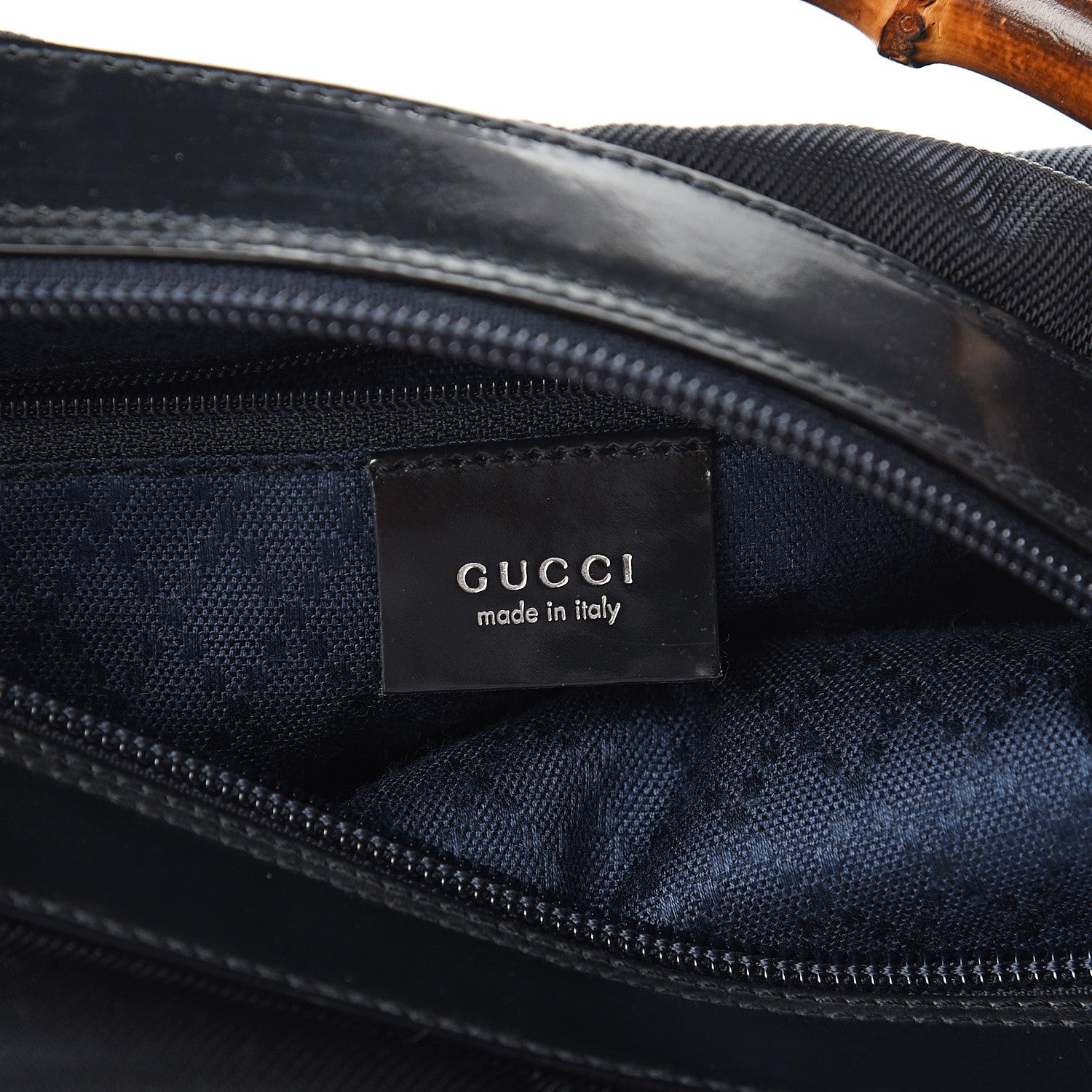 Gucci Nylon Bamboo Hobo Black 5 of 9