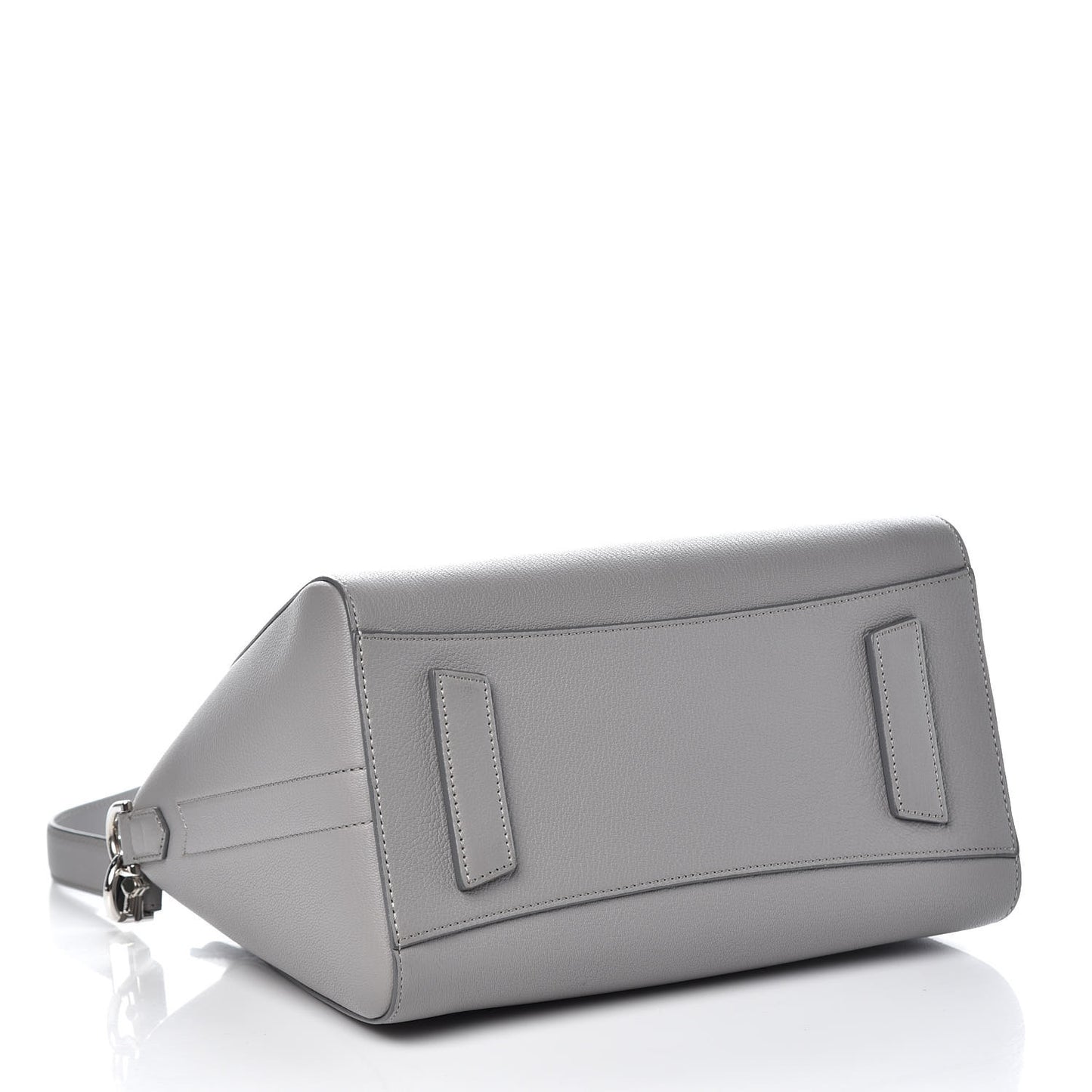 Sugar Goatskin Small Antigona Pearl Grey