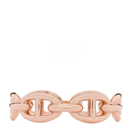 Hermes 18K Rose Gold PM Chaine d'Ancre Enchainee Ring 59 8.75 3 of 8