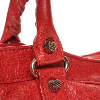Balenciaga Agneau Arena Giant 12 Rose Gold Hardware Part Time Coquelicot Rouge Coquelicot 13 of 14