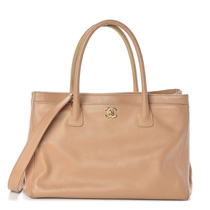 Chanel Calfskin Cerf Executive Shopper Tote Beige Clair 1 of 12