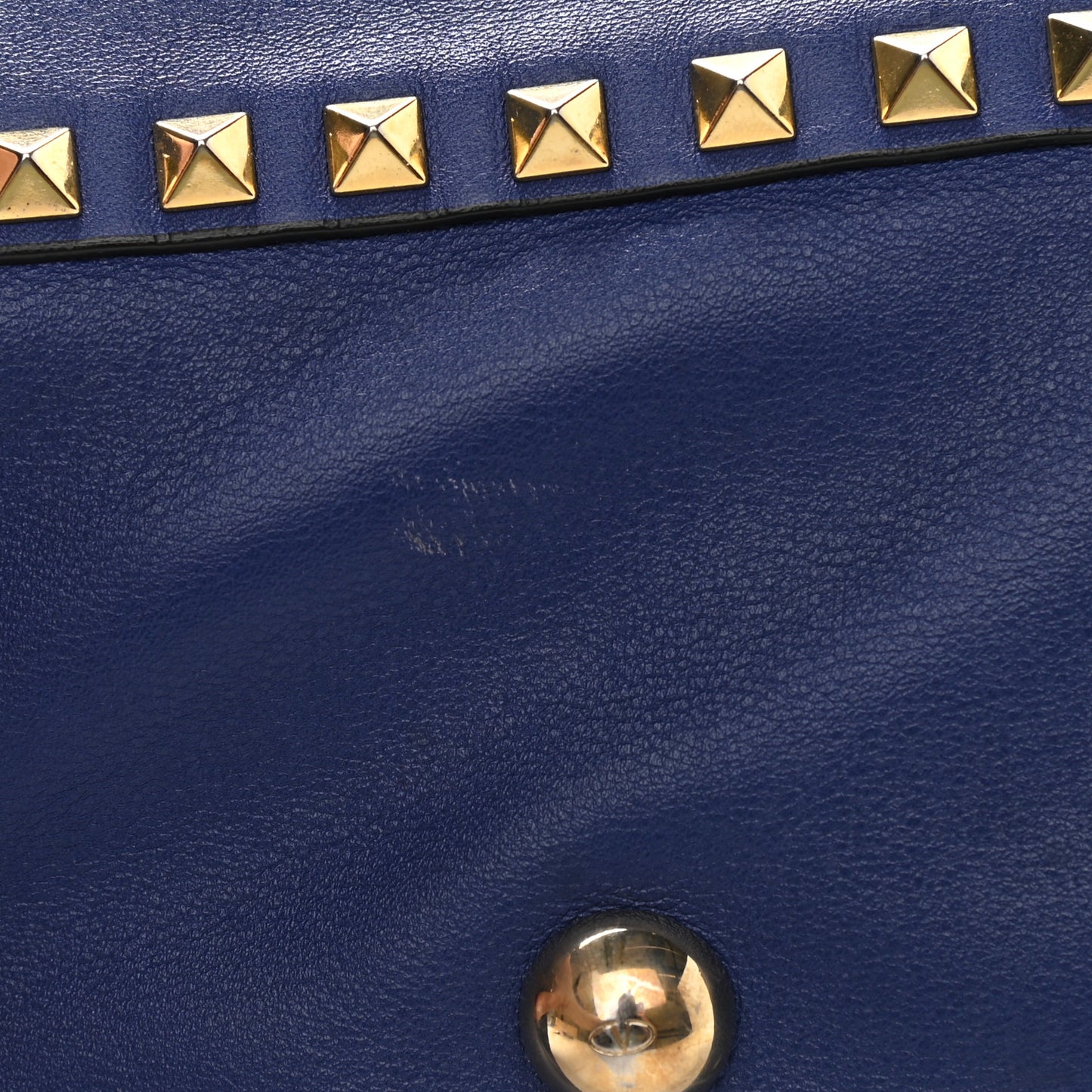 Vitello Medium Rockstud Tote Blue China