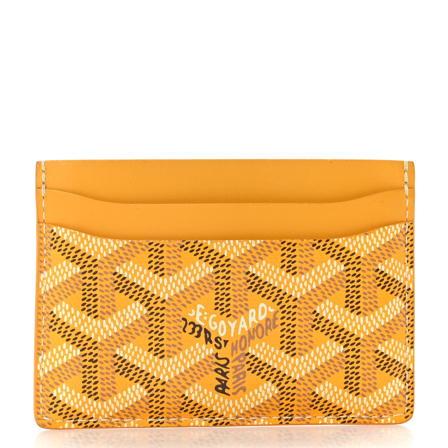 Goyard Goyardine Saint Sulpice Card Holder Yellow 1 of 8