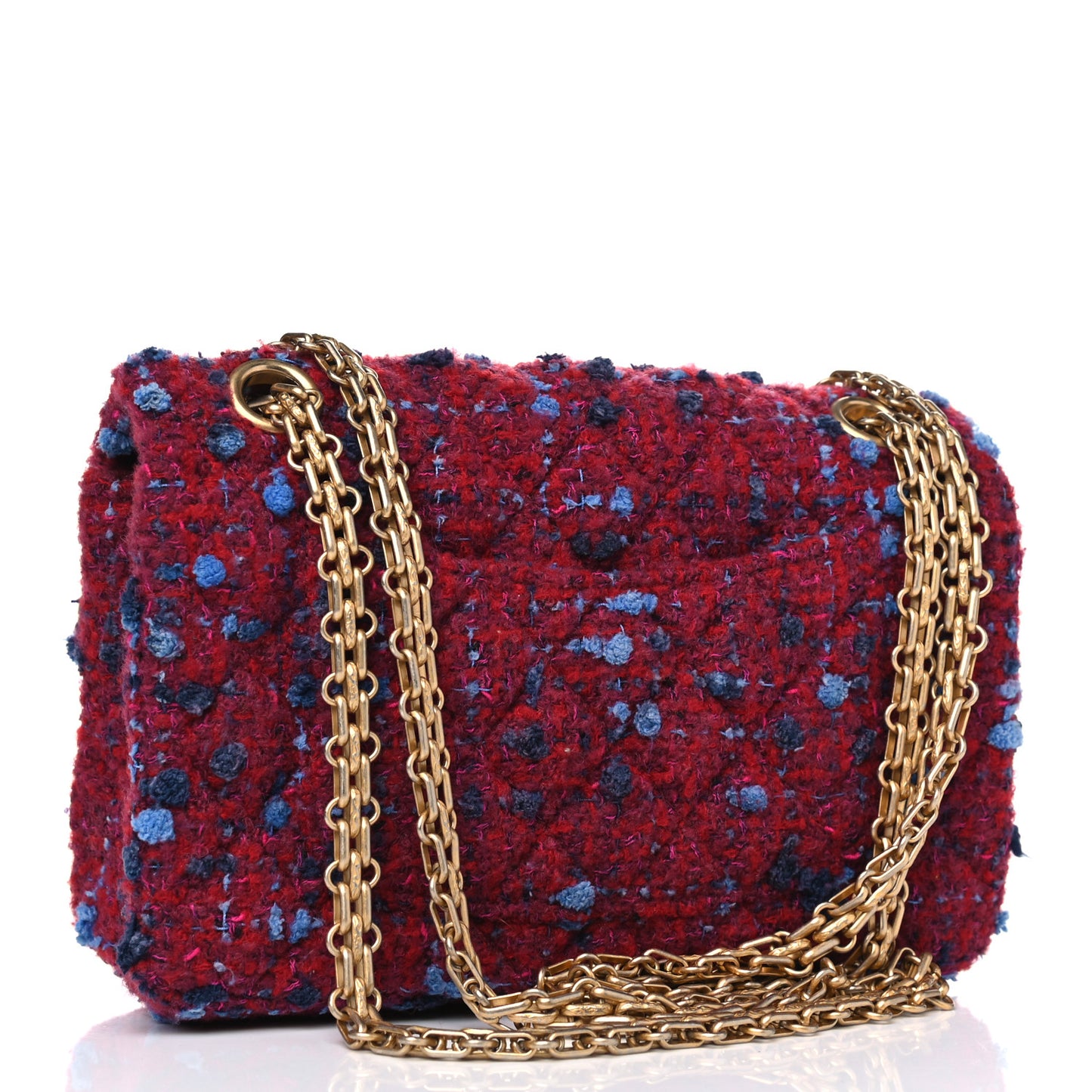 Tweed Quilted 2.55 Reissue Mini Flap Red Multicolor