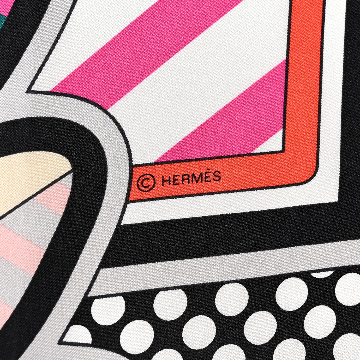 Hermes Silk Pegase Pop Scarf 140 Indigo Rose Multicolor 6 of 7