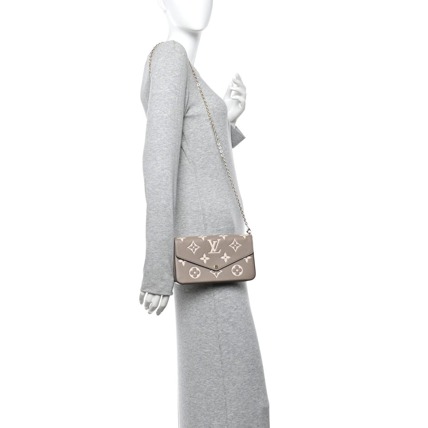 Empreinte Monogram Giant Felicie Pochette Tourterelle Creme