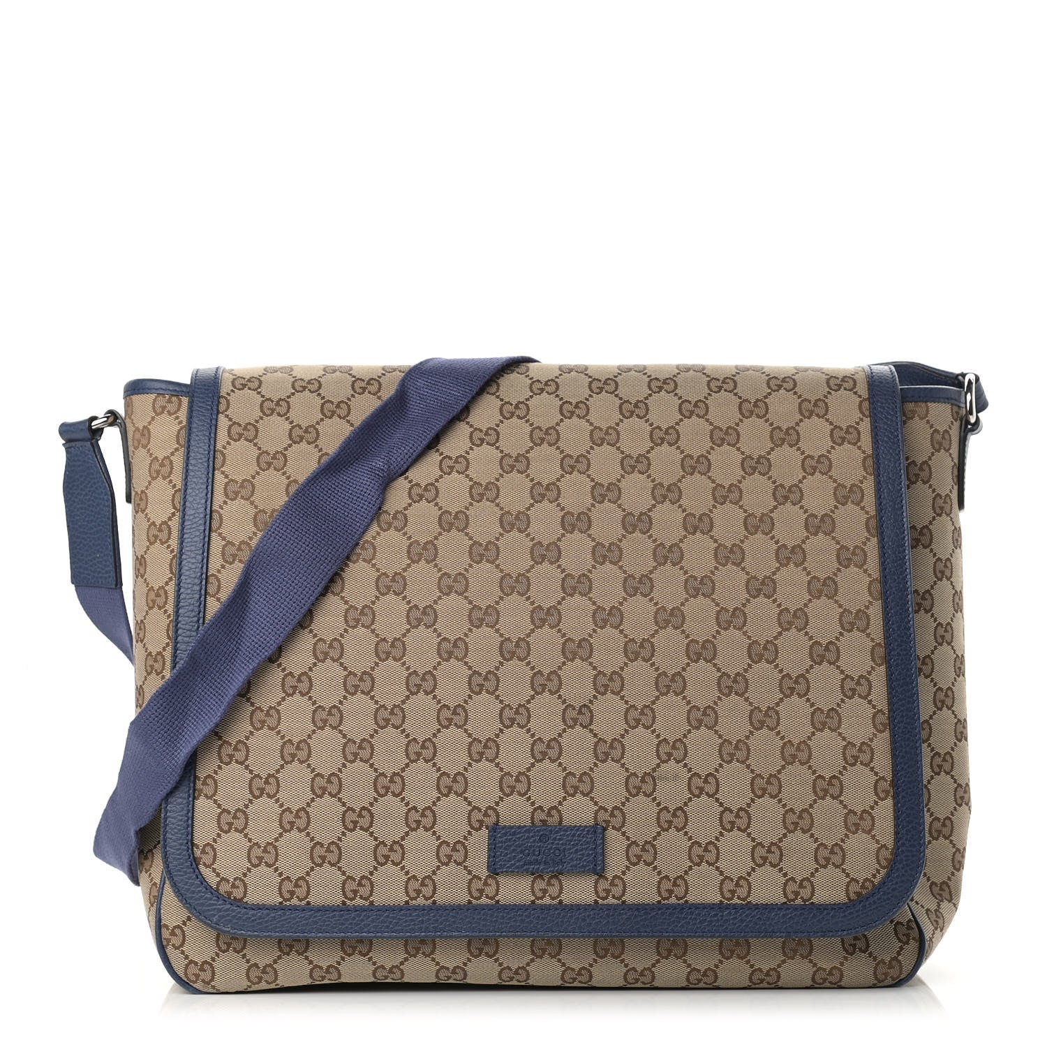 Gucci Monogram Convertible Diaper Bag Blue 1 of 12