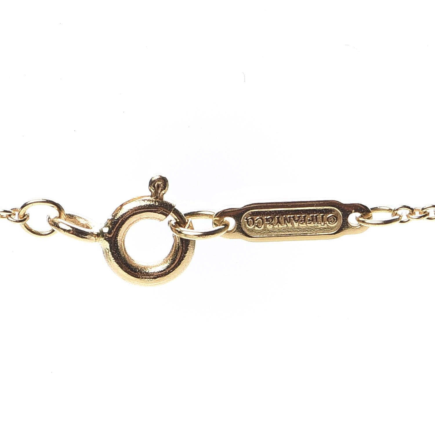 Tiffany 18K Yellow Gold 1837 Interlocking Circles Pendant Necklace 5 of 5