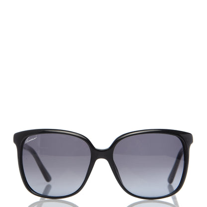 Gucci Acetate Square Frame Oversized Sunglasses GG3696/S Black Crystal 2 of 8