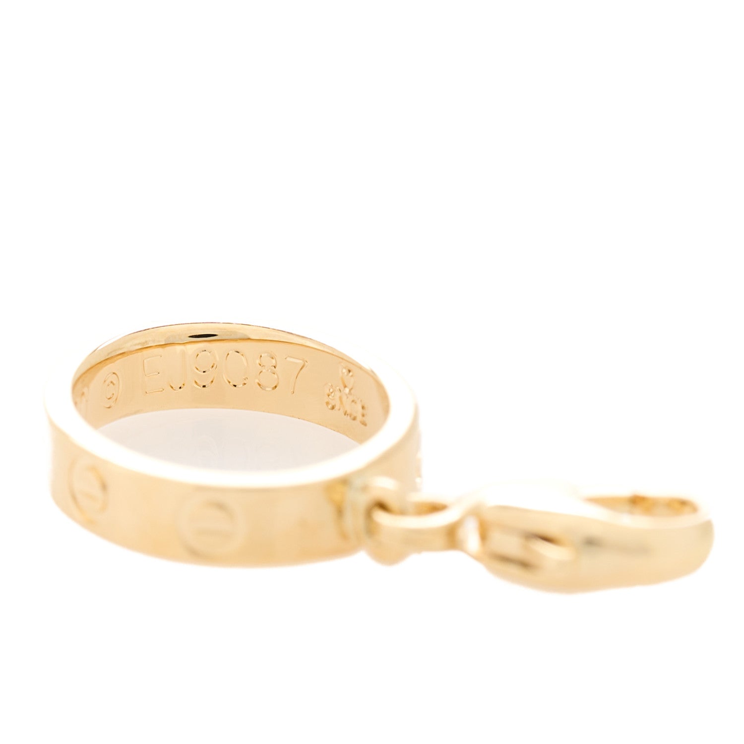 Cartier 18K Yellow Gold LOVE Ring Charm 6 of 9