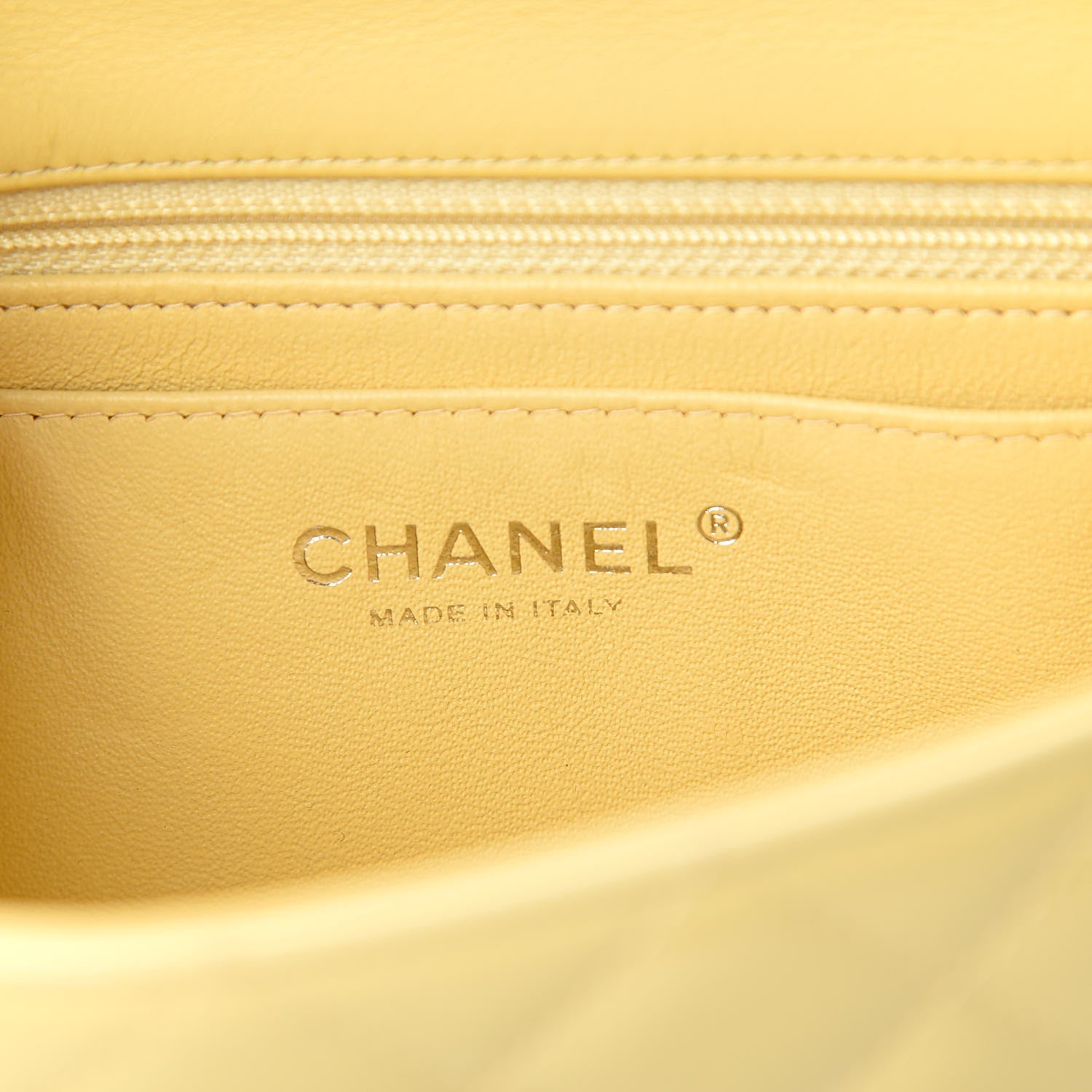 Chanel Patent Quilted Mini Rectangular Flap Yellow 6 of 11