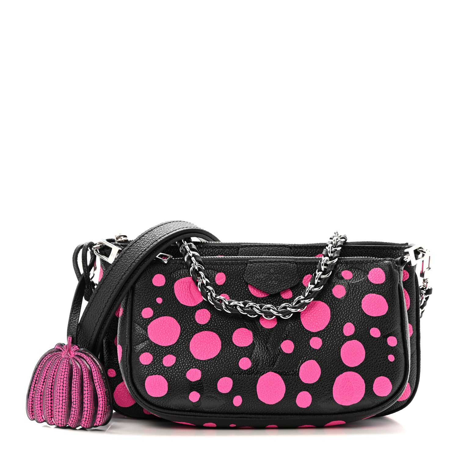 Louis Vuitton LV X YK Empreinte Multi Pochette Accessories Black Fuchsia 1 of 11