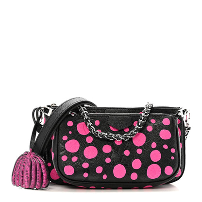 Louis Vuitton LV X YK Empreinte Multi Pochette Accessories Black Fuchsia 1 of 11