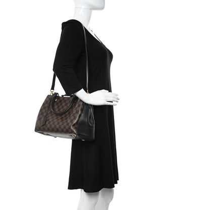 Louis Vuitton Damier Ebene Cuir Taurillon Brittany Black 2 of 14