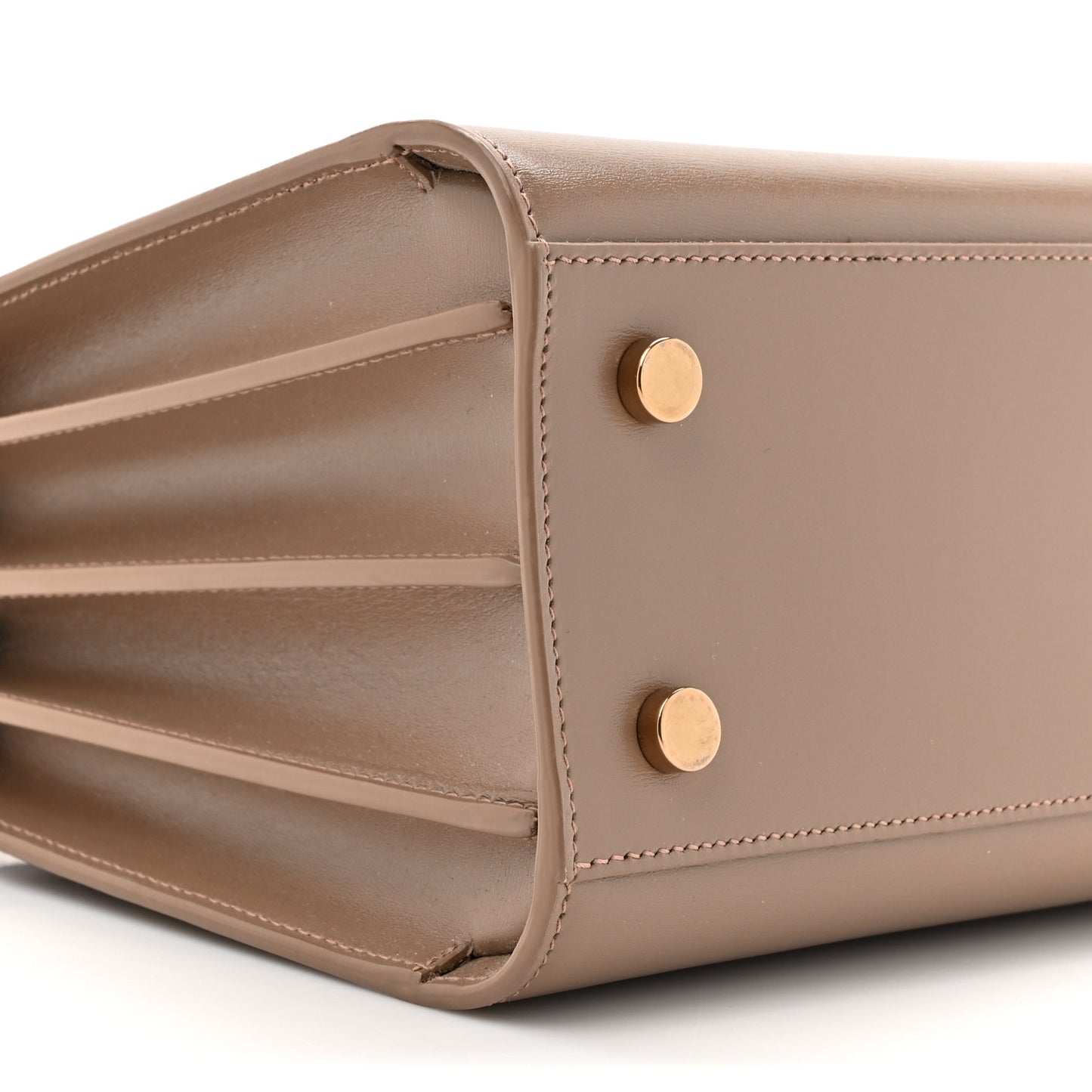 Grained Calfskin Baby Sac De Jour Taupe