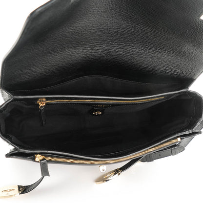 Mulberry Shiny Goatskin Large Bayswater Shoulder Bag Black 5 of 7