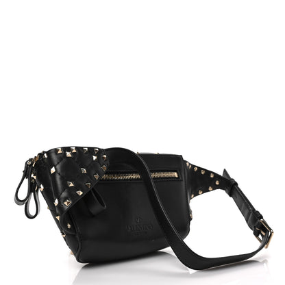 Valentino Garavani Nappa Rockstud Spike Belt Bag 85 Black 3 of 9