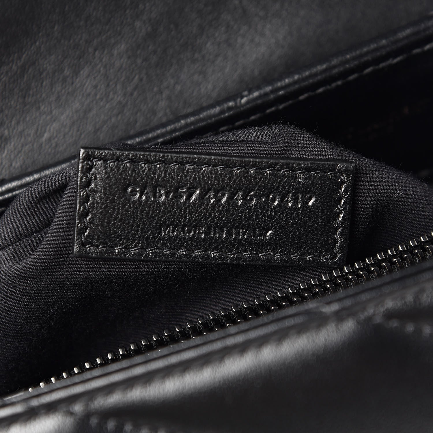 Saint Laurent Calfskin Y Quilted Monogram Medium Loulou Chain Satchel Black 7 of 10