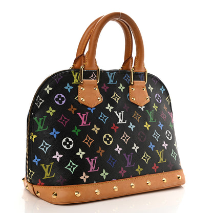 Louis Vuitton Monogram Multicolor Alma Black 3 of 8