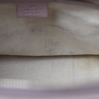 Gucci Monogram Selleria Calfskin Vintage Web Medium Boston New Sand Lilas 8 of 15