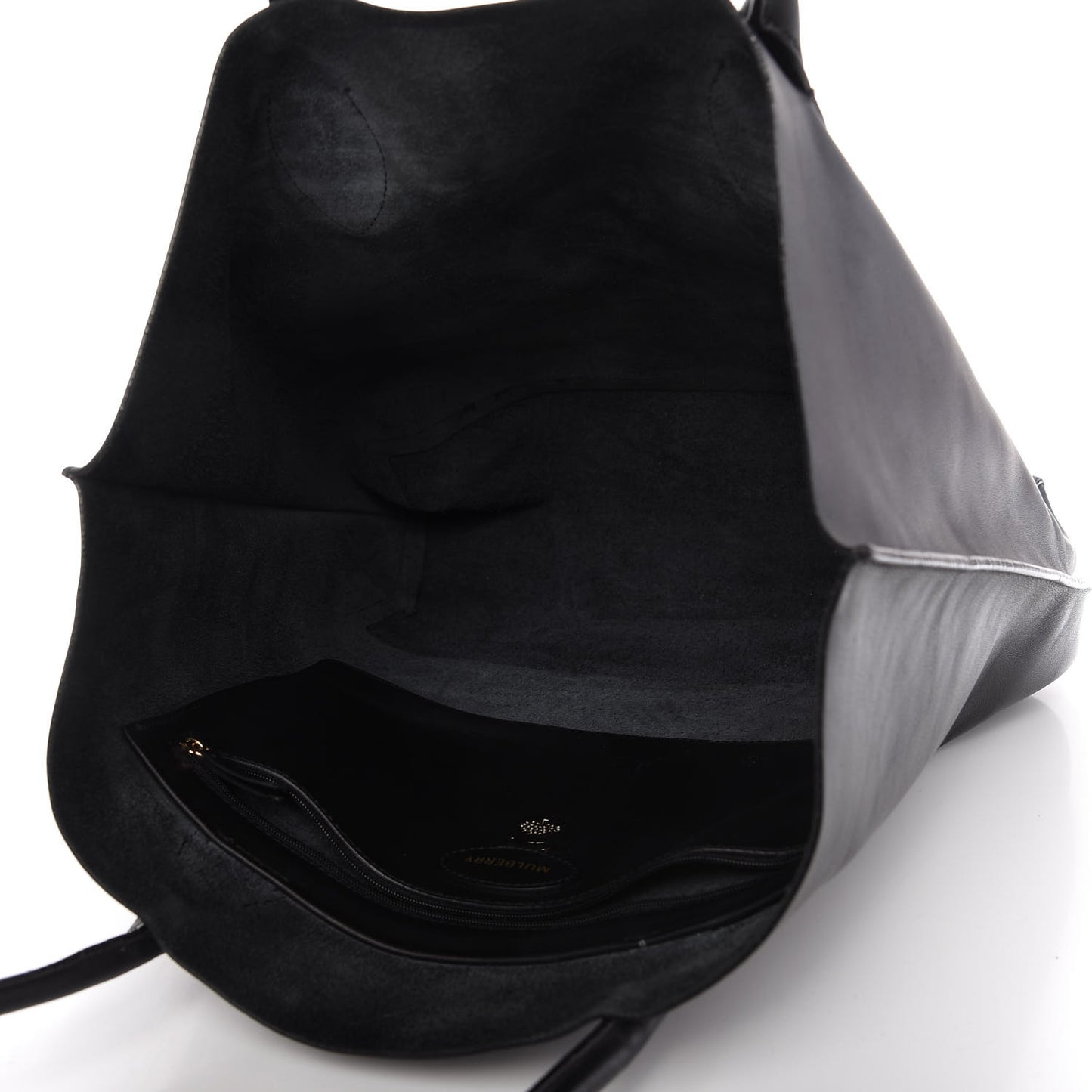 Nappa Perforated Blossom Tote Black