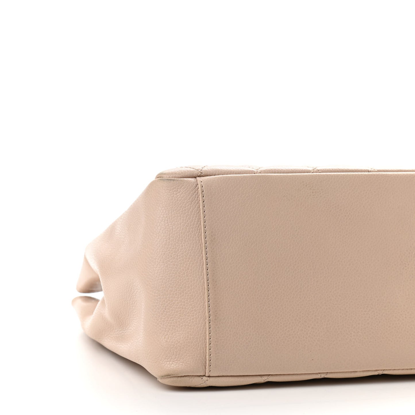 Caviar Quilted Grand Shopping Tote GST Beige Clair