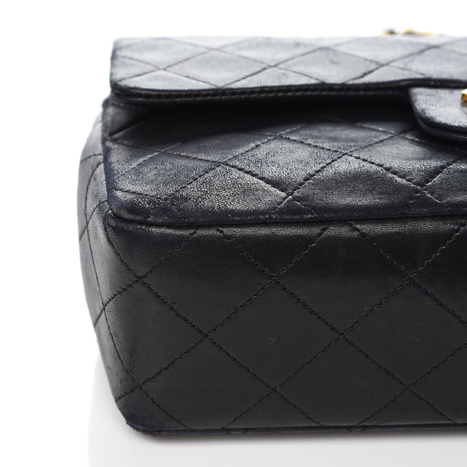 Chanel Lambskin Quilted Small Double Flap Black 12 of 19