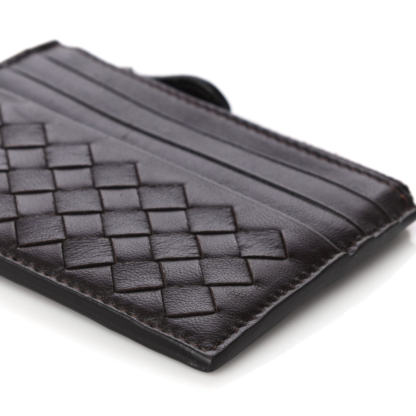 Nappa Intrecciato Zip Card Case