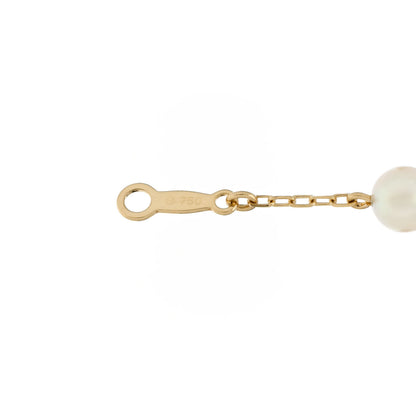 Mikimoto 18K Yellow Gold Akoya Pearl 5mm Station Bracelet 3 of 3