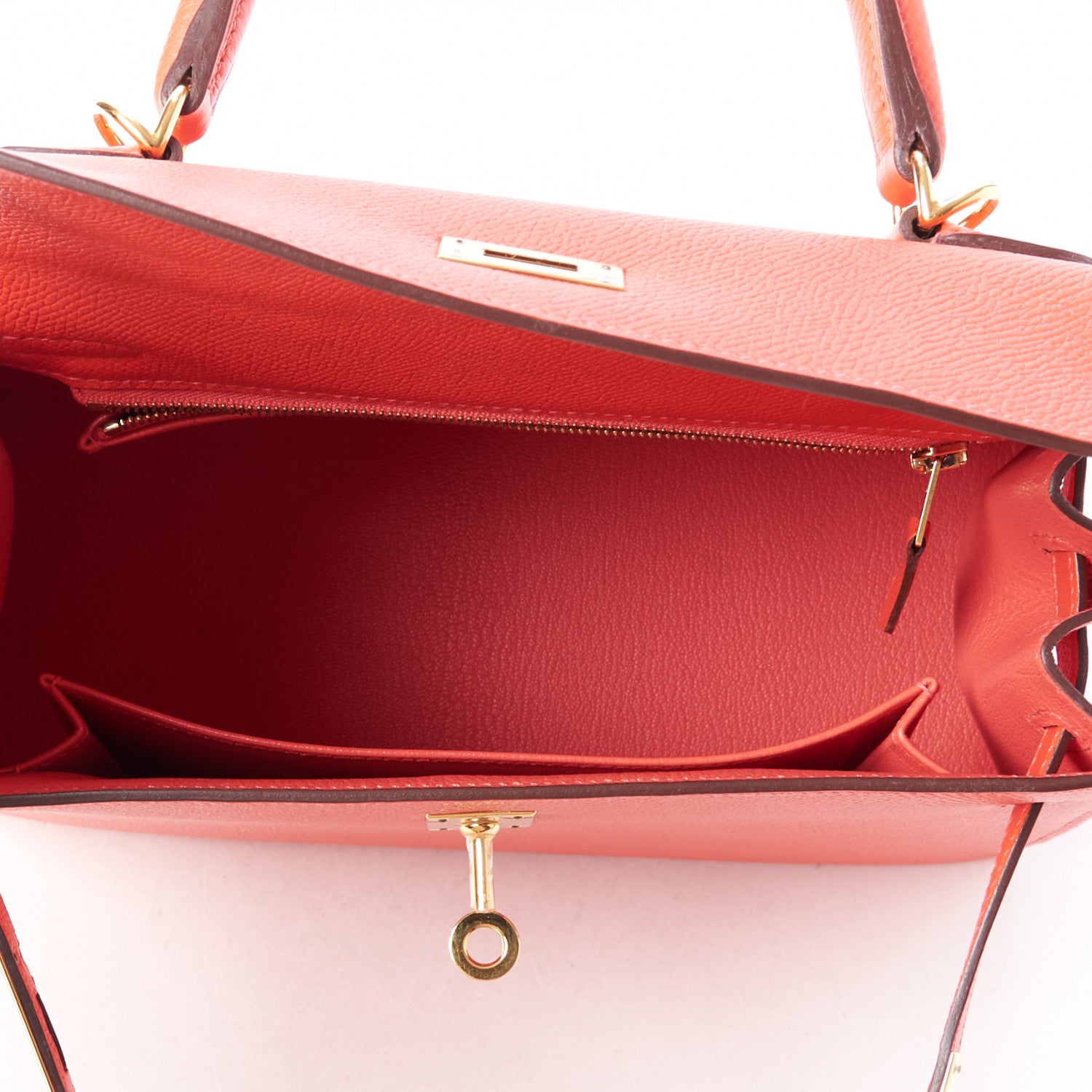 Hermes Epsom Kelly Sellier 25 Rouge Pivoine 13 of 33