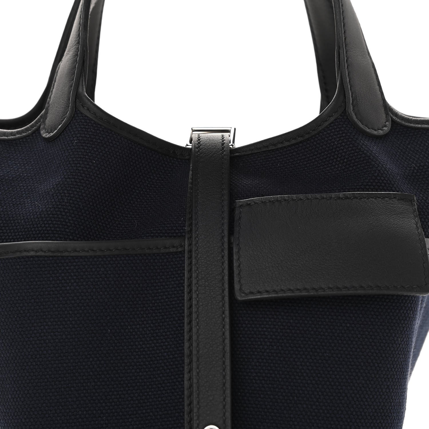 Hermes Toile Goeland Swift Cargo Picotin Lock 18 Bleu Marine 8 of 11
